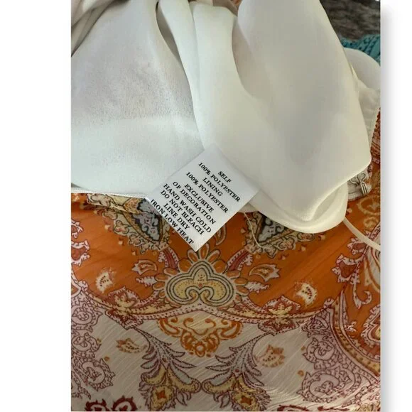 New AKIRA Floral Orange Maxi Dress(never used) - Picture 9 of 9